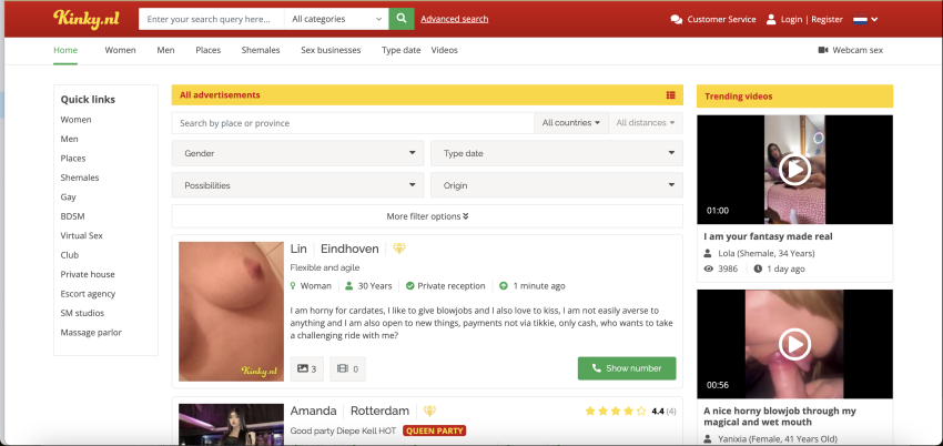 netherland escort sites - kinky