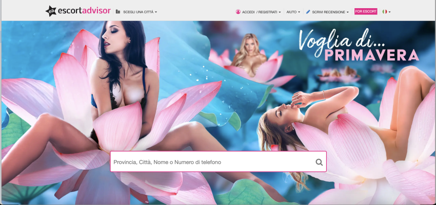 italy escort sites - escort advisor interface